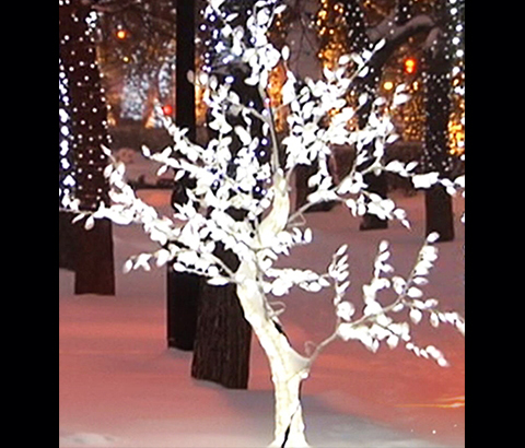 Дерево светодиодное Сакура подсвеченный ствол 150 см - Сакура светодиодная 1,5 м
