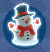 Панно декоративные новогодняя тематика «Снеговик в шляпке»