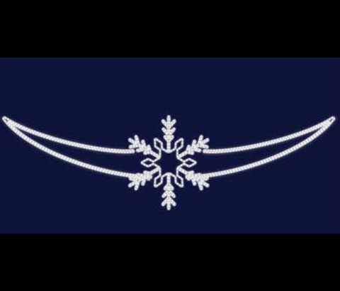 Перетяжка новогодняя светодиодная консоль Снежинка Волны из Неона