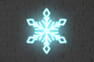 Снежинки светодиодные фигурные 100см_сг1