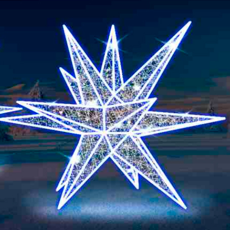 Световая фигура Звезда многогранная 0,6м